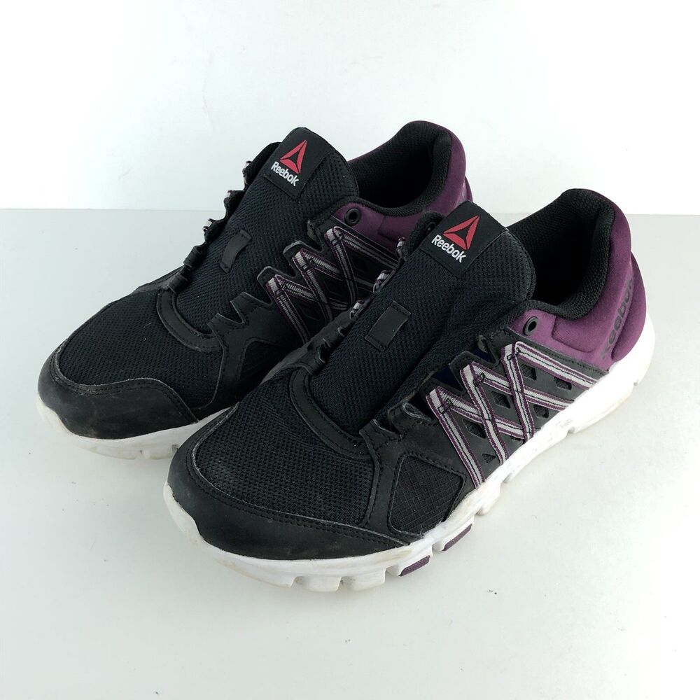 REEBOK Yourflex Trainette 8.0 Training Shoes Black Purple V72488 Size 8.5 SH8